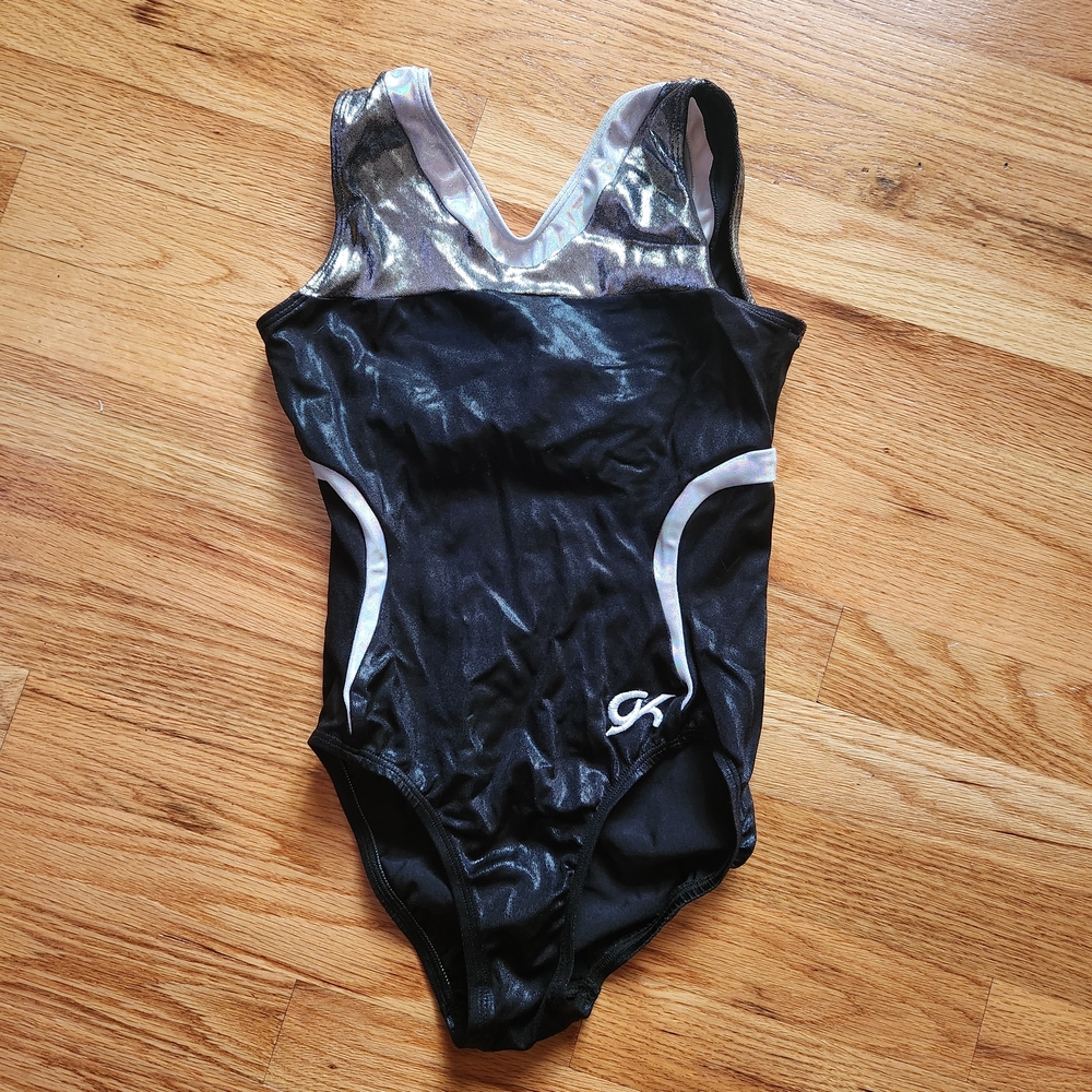 GK Black and Silver Kids Bodysuit